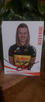 Gesigneerde kaart Jolien D'Hoore wielrennen, Verzamelen, Ophalen of Verzenden, Buitenlandse clubs, Spelerskaart