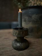 Oude oosterse kandelaar sober sleets imperfect, Ophalen of Verzenden
