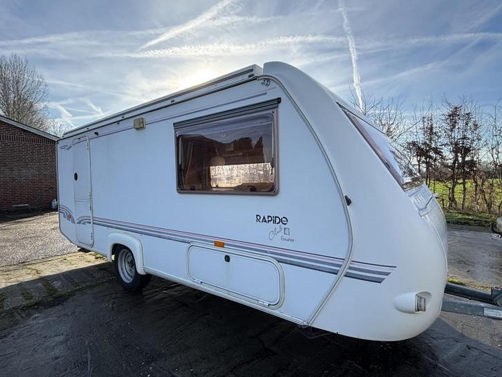 Rapido Evolution 42 vastbed zit casettetoilet, Caravans en Kamperen, Caravans, Bedrijf, tot en met 4, 750 - 1000 kg, Overige, Rapido