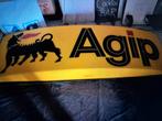 AGIP reclame lichtbakplaat 280cm geweldig item en zeldzaam, Ophalen, Eu, Gebruikt, Eu
