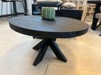 Magazijn leegverkoop ronde salontafel zwart mangohout matrix, Nieuw, Ophalen of Verzenden, Info@wkhome.nl, Argonweg 20 Amersfoort