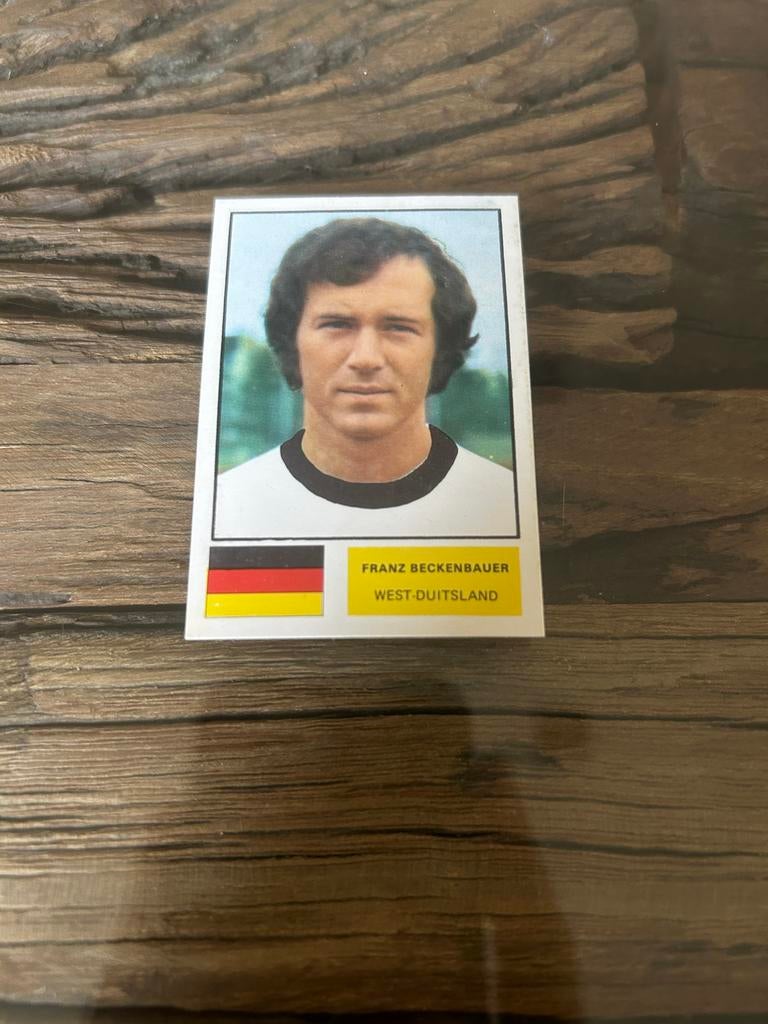 Voetbalplaatje Franz Beckenbauer WK 1974, Verzamelen, Ophalen of Verzenden, Gebruikt, Buitenlandse clubs, Spelerskaart