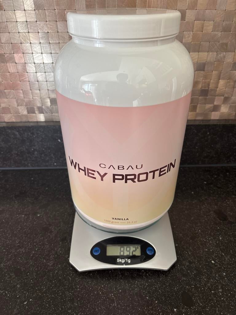 Cabau Whey Proteïne Poeder Vanille - Bijna Vol!, Ophalen of Verzenden, Zo goed als nieuw, Overige typen