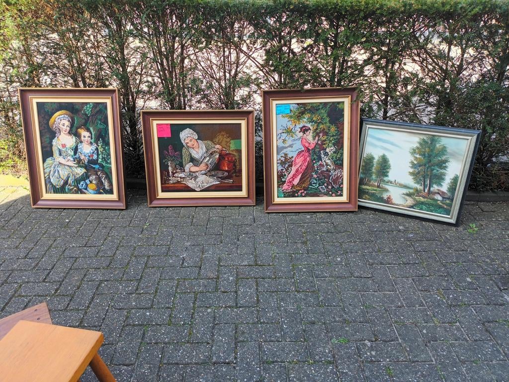 Oude schilderijen  groot en klein., Antiek en Kunst, Kunst | Schilderijen | Klassiek, Ophalen