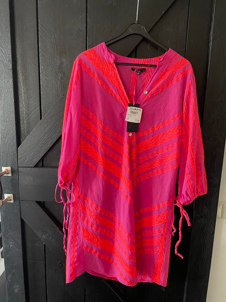 Prachtige nieuwe jurk Savinni maat s/m nieuwprijs €74,99, Kleding | Dames, Overige kleuren, Nieuw, Ophalen of Verzenden, Maat 36 (S)