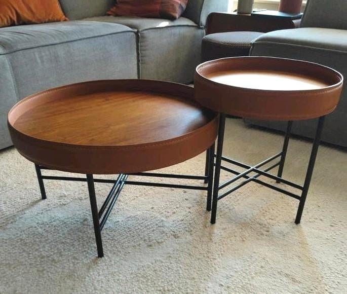 2 prachtige ronde design salontafels - Angel Cerda -, Huis en Inrichting, Tafels | Salontafels, Ophalen, 50 tot 100 cm, Rond, 50 tot 100 cm