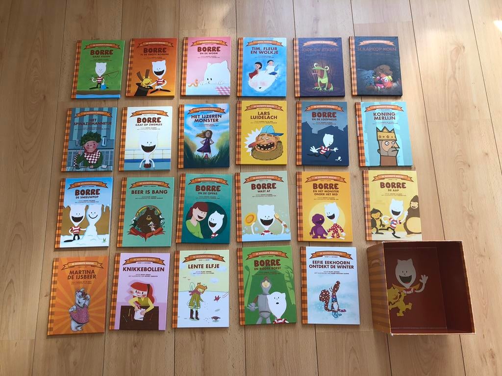 Borre leesclub 50 boeken groep 1/2, Boeken, Fictie algemeen, Jongen of Meisje, Voorleesboek, 4 jaar