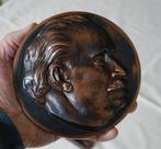 Georgi Dimitrov Brons bureau / wand ornament in leder doos, Ophalen of Verzenden