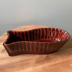 Vintage Aardewerk Puddingvorm Visvorm Bruin, Antiek en Kunst, Antiek | Keramiek en Aardewerk, Ophalen of Verzenden