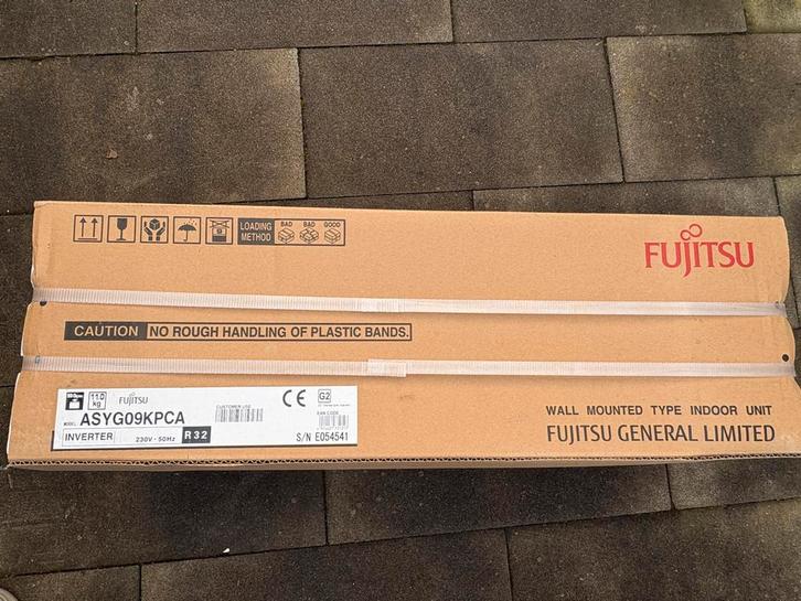 Fujitsu Airco: Binnen- en Buitenunit (Nieuw in doos), Witgoed en Apparatuur, Airco's, Nieuw, Wandairco, Minder dan 60 m³, Koelen en Ontvochtigen