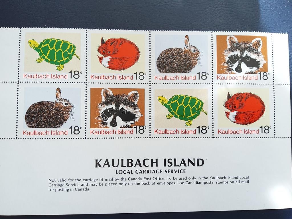 Kaulbach Island postzegels met dieren, Ophalen of Verzenden