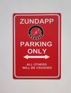 Zundapp parking only logo rood reclamebord van metaal deco, Reclamebord, Info@deconoord.nl, Deco Noord, Nieuw