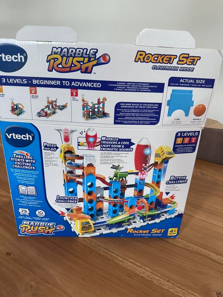 Nog nieuwe set Vtech knikkerbaan raket- marble rush, Kinderen en Baby's, Speelgoed | Vtech, Ophalen of Verzenden, Zo goed als nieuw