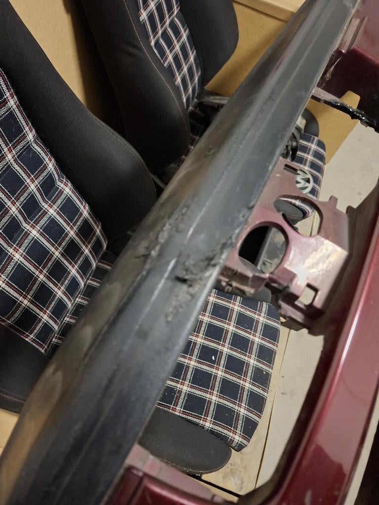 Vw golf mk3/cabrio bumper set, Ophalen, Gebruikt, Volkswagen, Bumper