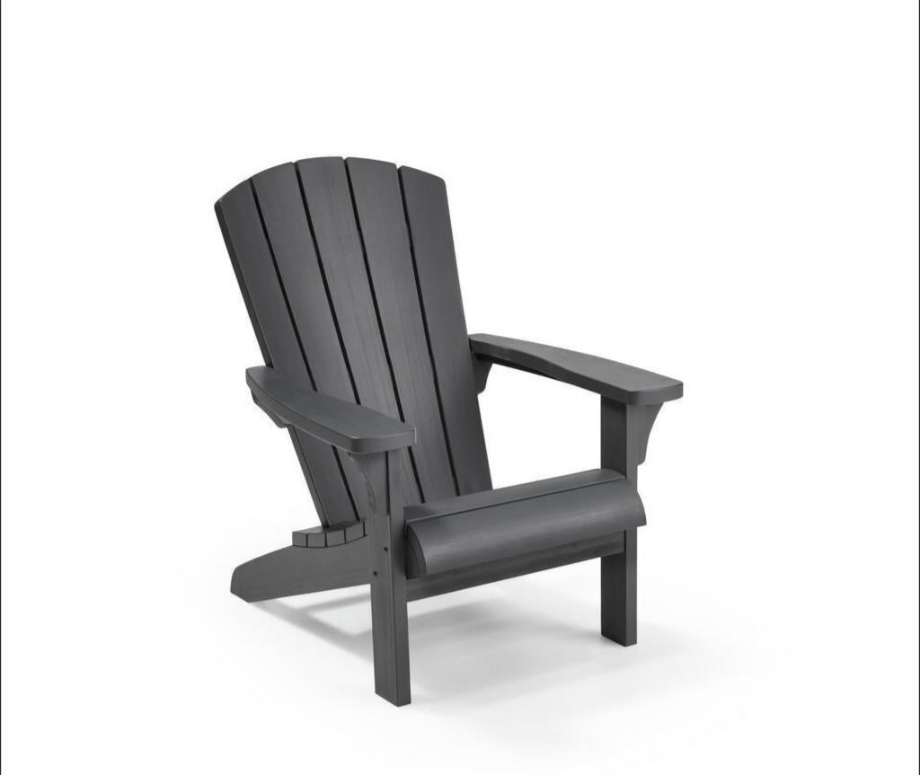 Keter Troy Adirondack Tuinstoel Zwart (Nieuw in doos), Ophalen, Nieuw, Kunststof