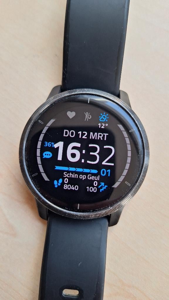 Garmin Venu 2 smartwatch, Sieraden, Tassen en Uiterlijk, Smartwatches, Gebruikt, Zwart, Garmin, Ophalen of Verzenden