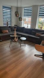 Te koop prachtige stevige hoekbank grijs stof, Ophalen, Gebruikt, Stof, Hoekbank