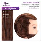 Kappershoofd - Kapperspop - Oefenhoofd Man - Bruin - 35 cm, Ophalen of Verzenden