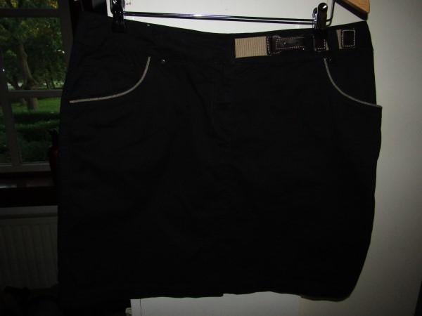 F1303 SCARVA mt 44 rok zwart riempje, Kleding | Dames, Verzenden, Scarva, Zwart, Maat 42/44 (L)