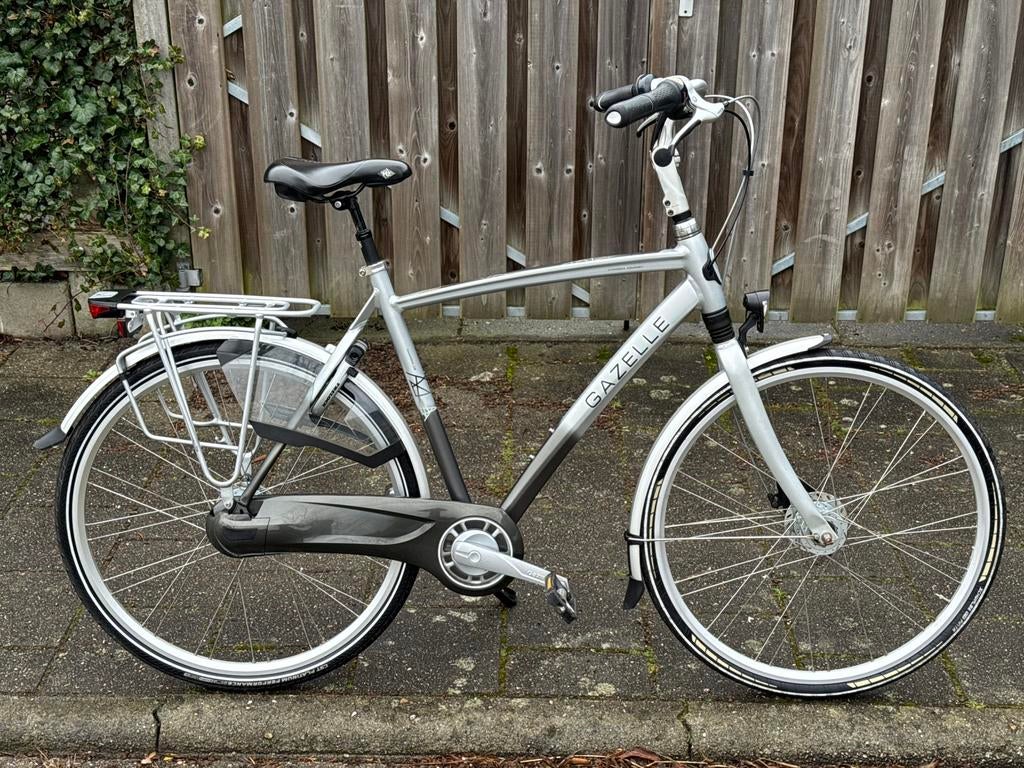 Zeer nette Gazelle Chamonix C8 herenfiets 57cm / 28 inch, Versnellingen, Ophalen of Verzenden, Zo goed als nieuw, 57 tot 61 cm