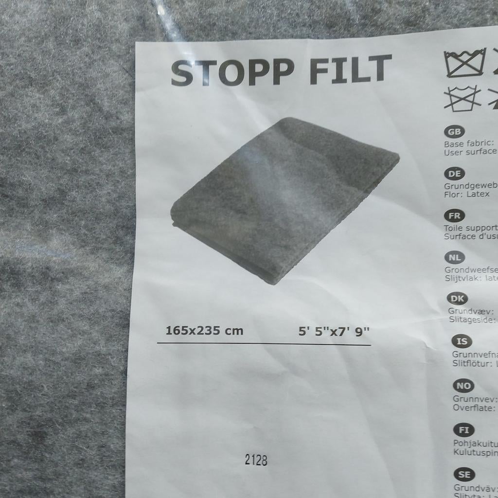 Ikea. Antislip Ondertapijt, Huis en Inrichting, Stoffering | Tapijten en Kleden, Ophalen, Rechthoekig, 200 cm of meer, 150 tot 200 cm