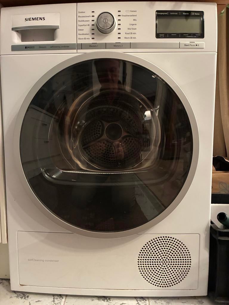 Schitterende Siemens iQ800 warmtepompdroger te koop, Ophalen, 8 tot 10 kg, Zo goed als nieuw, Voorlader