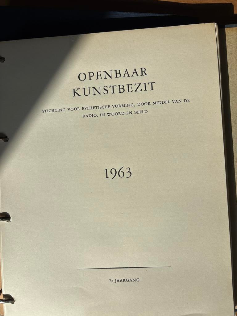 Openbaar Kunstbezit 1962 en 1963 - Stichting Esthetische Vor, Boeken, Ophalen of Verzenden, Gelezen, Overige onderwerpen