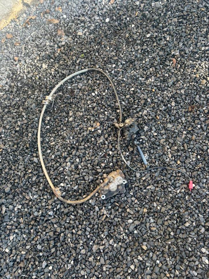 Compleet voorremsysteem voor honda xr 250/motorfiets 50cc, Fietsen en Brommers, Brommeronderdelen | Algemeen, Zo goed als nieuw