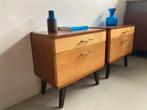 Midcentury vintage teak nachtkastjes, Ophalen, Gebruikt, Onbekend, Onbekend