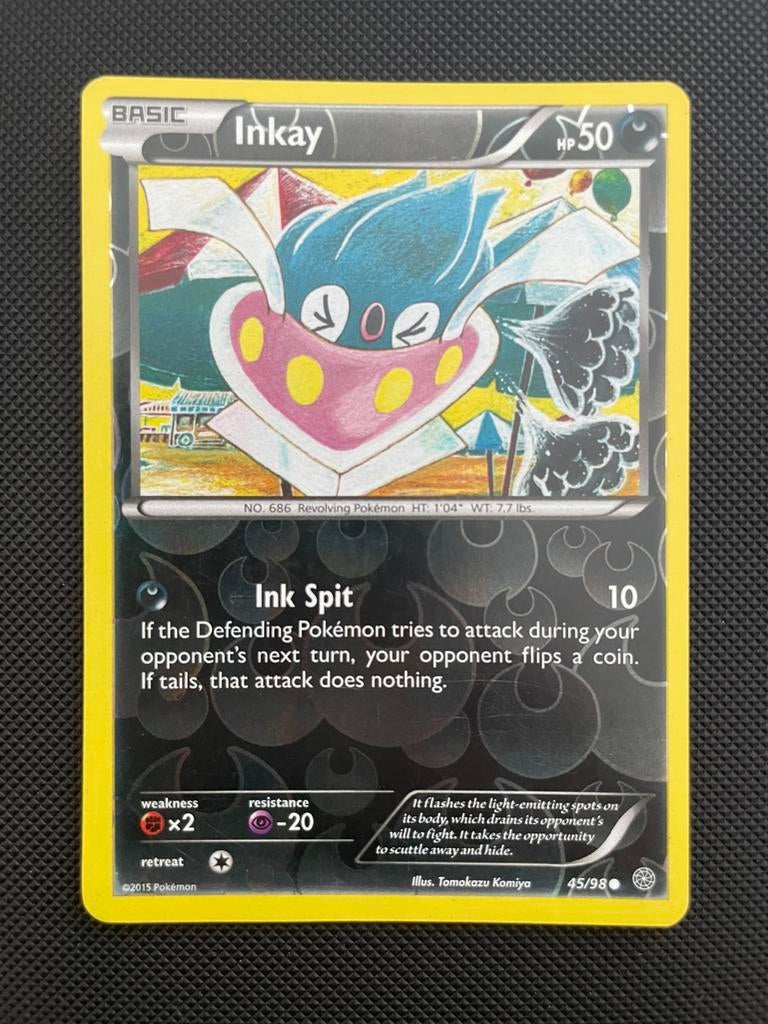 Inkay 45/98 Reverse Holo XY Ancient Origins, Verzenden, Zo goed als nieuw