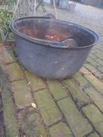 Grote Antieke Gietijzeren Ketel  60 cm br.30cmdiep/ Bloempot, Ophalen of Verzenden