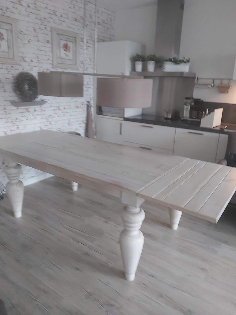 Boeren doorleefte tafel, Huis en Inrichting, Tafels | Eettafels, Ophalen, Rechthoekig, 200 cm of meer, 50 tot 100 cm