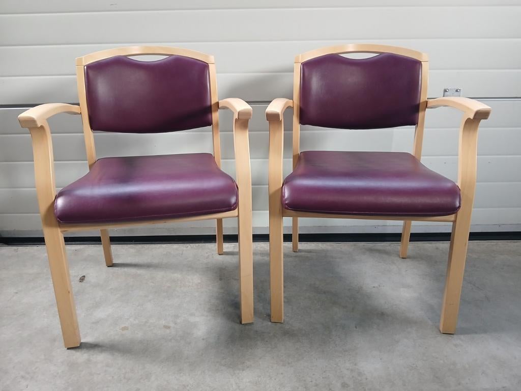 Twee Brunner stoelen met armleuningen, Ophalen, Gebruikt, Twee