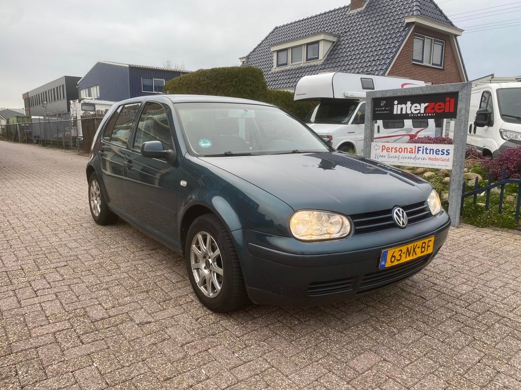 Volkswagen Golf 1.6 Ocean 2003 Groen 5 deurs, Auto's, Voorwielaandrijving, Stof, 1145 kg, Zwart