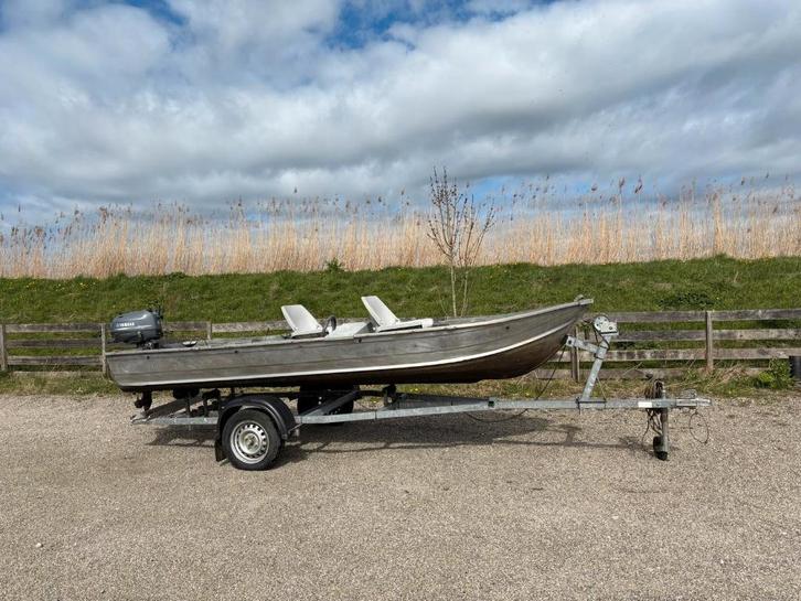 OMC Sea Nymph, Watersport en Boten, Vis- en Consoleboten, Gebruikt, Tot 10 pk, 3 tot 6 meter, Benzine, Buitenboordmotor, Aluminium