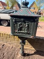 Gietijzeren brievenbus, Ophalen, Gebruikt, IJzer, Staande brievenbus