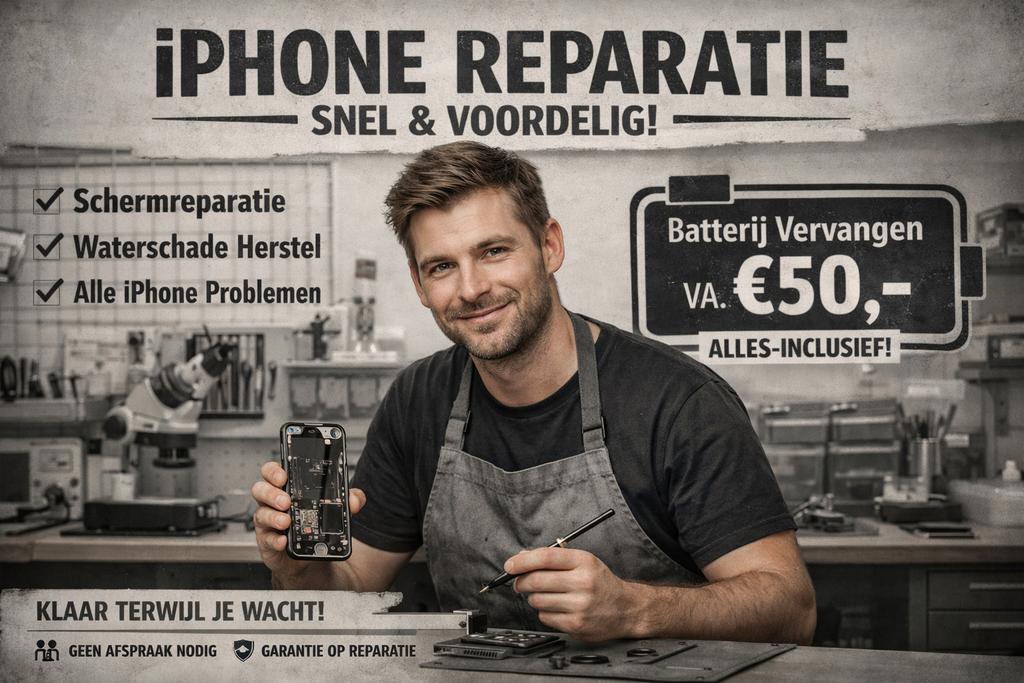 Iphones reparatie vanaf €50!, Ophalen of Verzenden