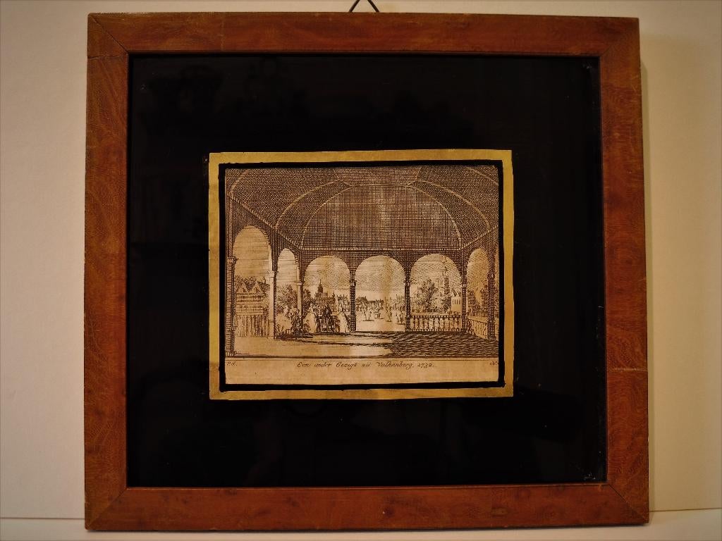BREDA stadspark ets Een ander gezigt uit Valkenberg, 1732., Ophalen of Verzenden