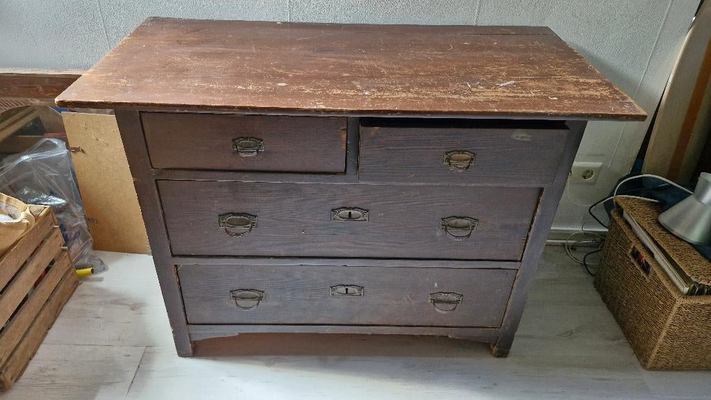 Commode/dressoir, Huis en Inrichting, Kasten | Dressoirs, Ophalen, Gebruikt, 100 tot 150 cm, Eikenhout