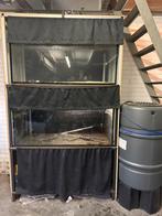 Kweekstelling 2x 120x50x50 bakken bioloog doorvoer, Ophalen, Zo goed als nieuw, Leeg aquarium