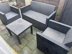 Tuinset, loung set, Tuin en Terras, Ophalen, 4 zitplaatsen, Kunststof, Gebruikt