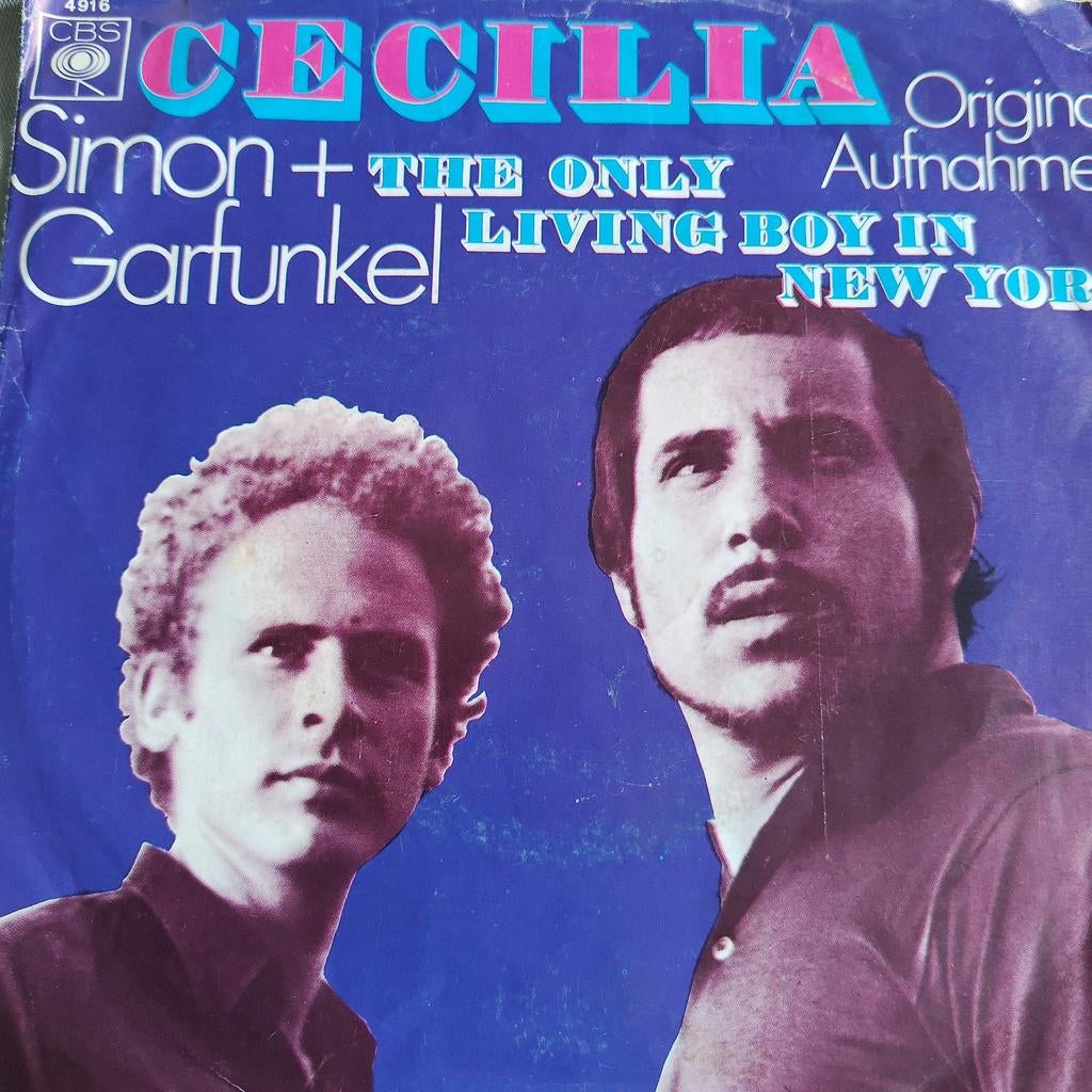 Simon & Garfunkel - Cecilia / The Only Living Boy in NY, Cd's en Dvd's, Vinyl Singles, Ophalen of Verzenden, 1970 - 1979, Gebruikt