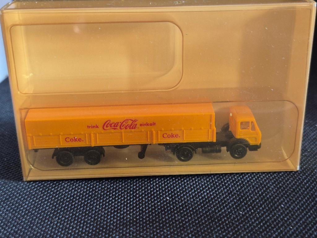 Lemke LC2721 - MB huifoplegger "Coca Cola" (16032), Hobby en Vrije tijd, Modeltreinen | N-Spoor, Overige merken, Gelijkstroom