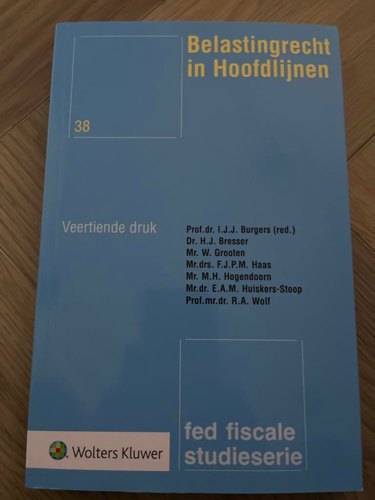 Belastingrecht in Hoofdlijnen - Veertiende druk, Boeken, Studieboeken en Cursussen, Ophalen of Verzenden, Gamma, Nieuw, HBO