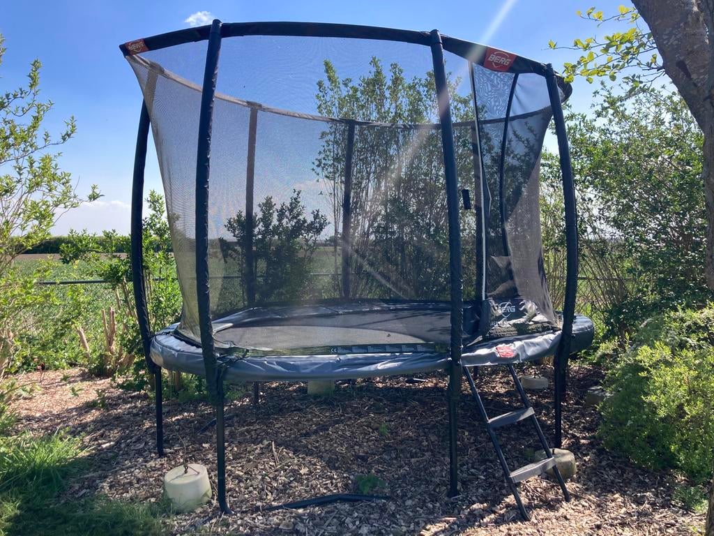 BERG Trampoline Grand Champion met Veiligheidsnet 350 x 250, Ophalen, Zo goed als nieuw