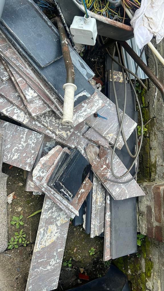 Gratis afhalen marmer van 3 schouwen, Ophalen, Marmer, Minder dan 5 m², 60 cm of meer