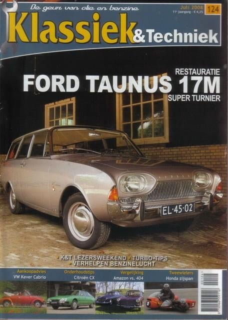 Klassiek & Techniek 124 2008 : Volvo Amazon - Peugeot 404, Boeken, Auto's | Folders en Tijdschriften, Gelezen, Algemeen, Ophalen of Verzenden