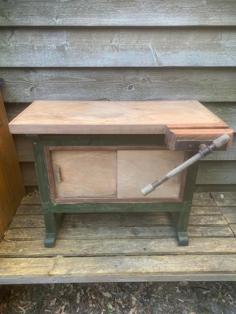 Kinder werkbank, Ophalen of Verzenden, Zo goed als nieuw, Bankschroef