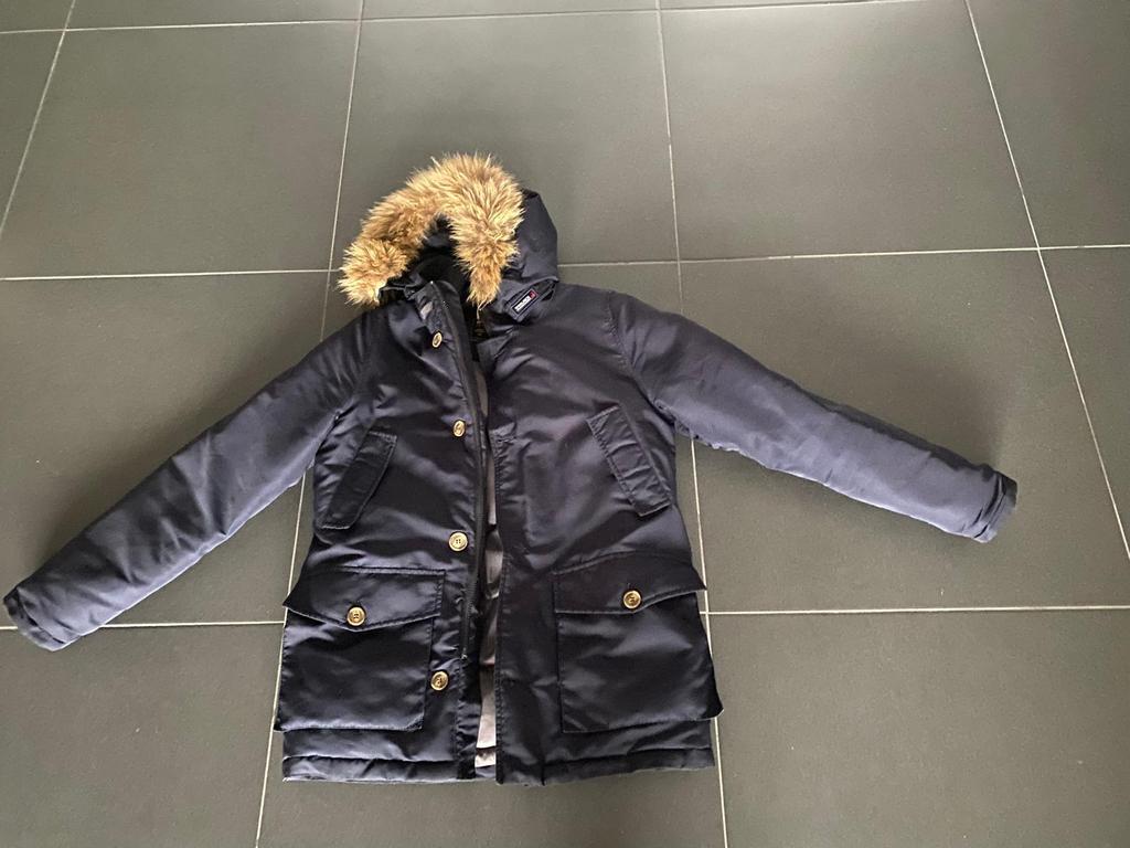 In zeer goede staat woolrich jas maat xs, Kleding | Heren, Jassen | Winter, Ophalen of Verzenden, Zo goed als nieuw, Blauw