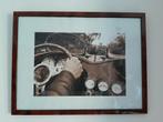 Retro foto in lijst Le Patron Lomax automobilia kitcars, Ophalen of Verzenden, Huis en Inrichting